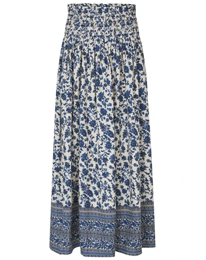Lollys Laundry - MyraLL Maxi Nederdel - Blue